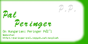 pal peringer business card